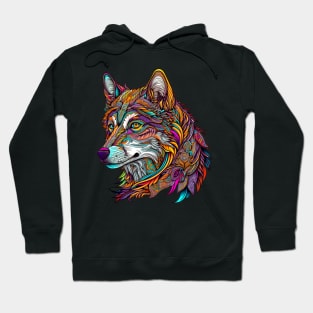 Colorful Wolf Hoodie